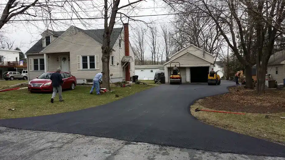 after image of repaired home driveway